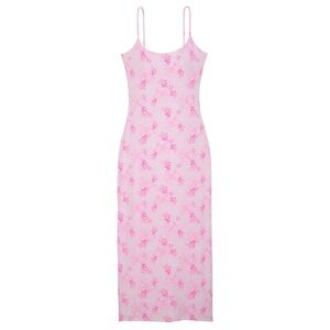 PINK X LoveShackFancy Midi Dress